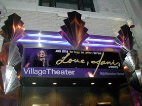 Village Theater marquee